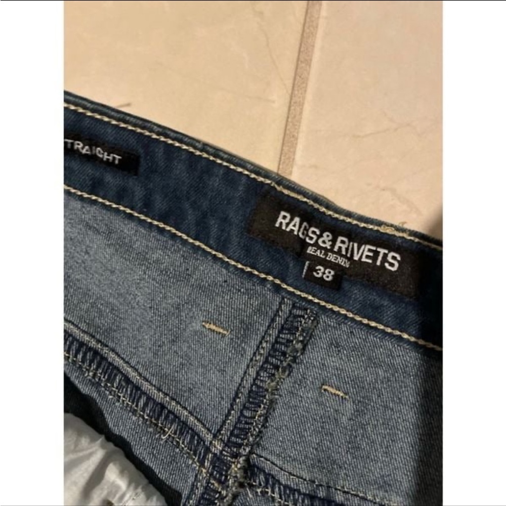 NWT men’s jeans $78 38/30 rags and rivets 1309 - Picture 5 of 6
